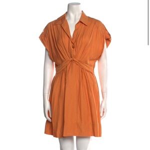 Sandro Vibrant Orange Mini Dress